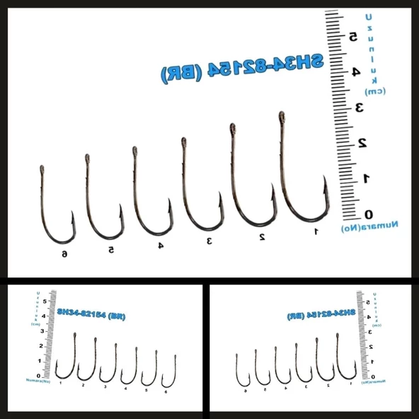 Uyguna-Yakala (10'lu) Sea Horse No: 4/0 Bronz İğne-İĞN.659 ürün görseli