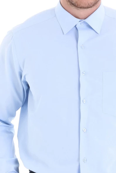 Dormen Classics Erkek Kolay Ütülenebilir Regular Fit Geniş Kesim Klasik Yaka Cepli Gömlek - 6