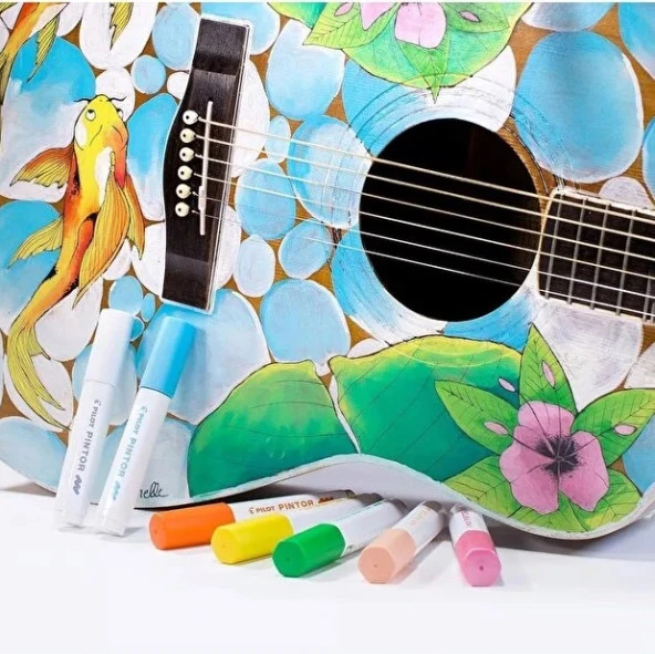 Pilot Pintor Markör Kalem EF Uç 6'lı Ana Renkler - 4