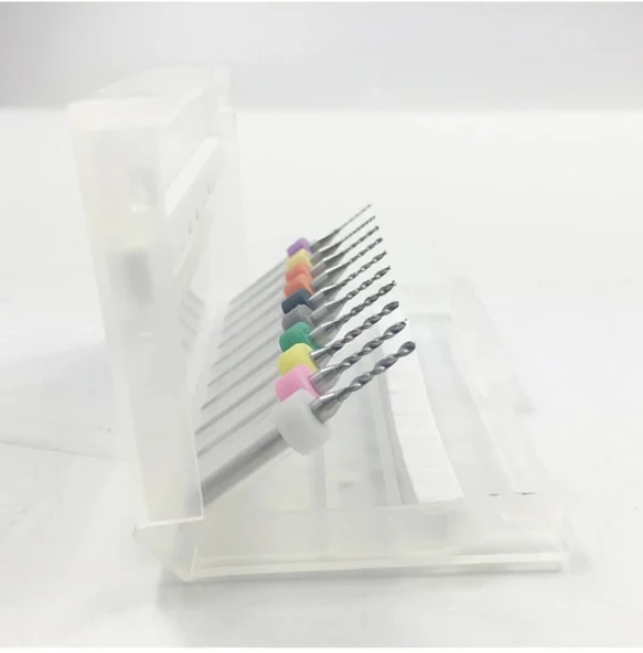 10 Parça 0.6 mm - 1.5 mm Tungsten Karbür Delme PCB Matkap Ucu - 2