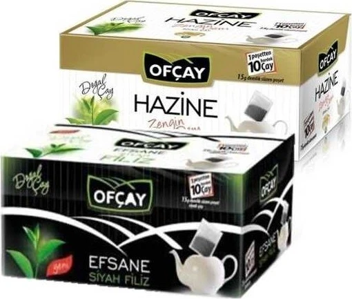 Ofçay Efsane Siyah Filiz 30'lu + Hazine Zengin Dem 30'lu Demlik Poşet Çay ürün görseli