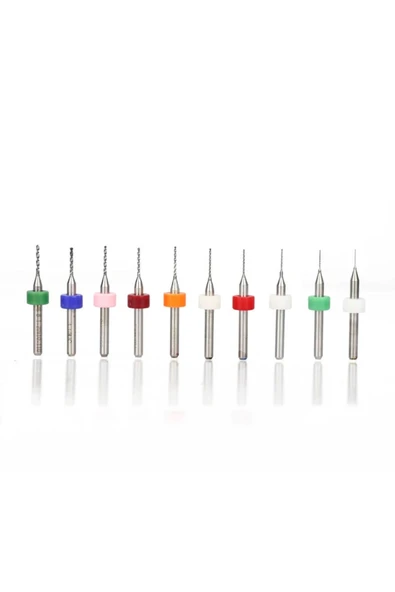 10 Parça 0.3 mm - 1.2 mm Tungsten Karbür Delme PCB Matkap Ucu - 2
