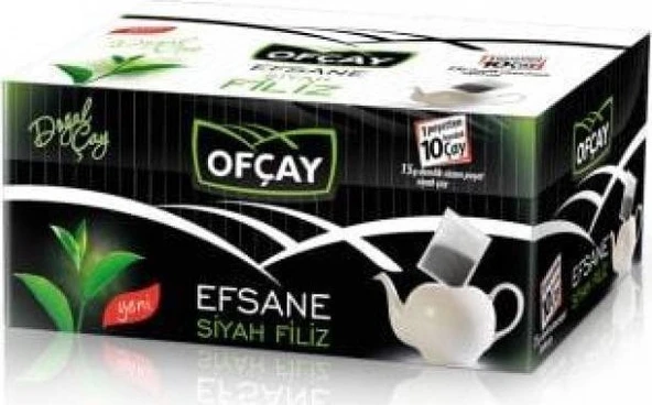 Ofçay Efsane Siyah Filiz 15 gr 30'lu Demlik Poşet Çay ürün görseli