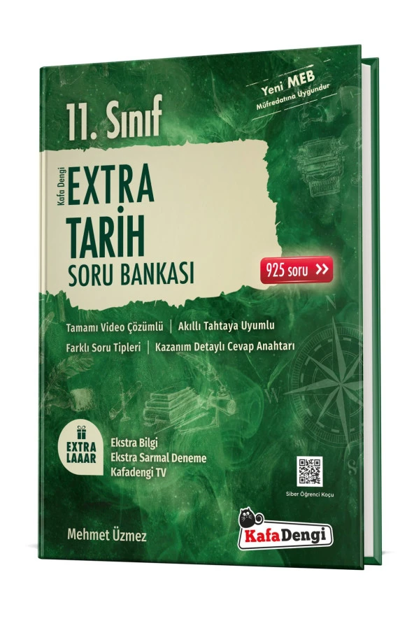 Kafadengi Yayınları 11.sınıf Extra Tarih Soru Bankası (tümü Video Çözümlü)