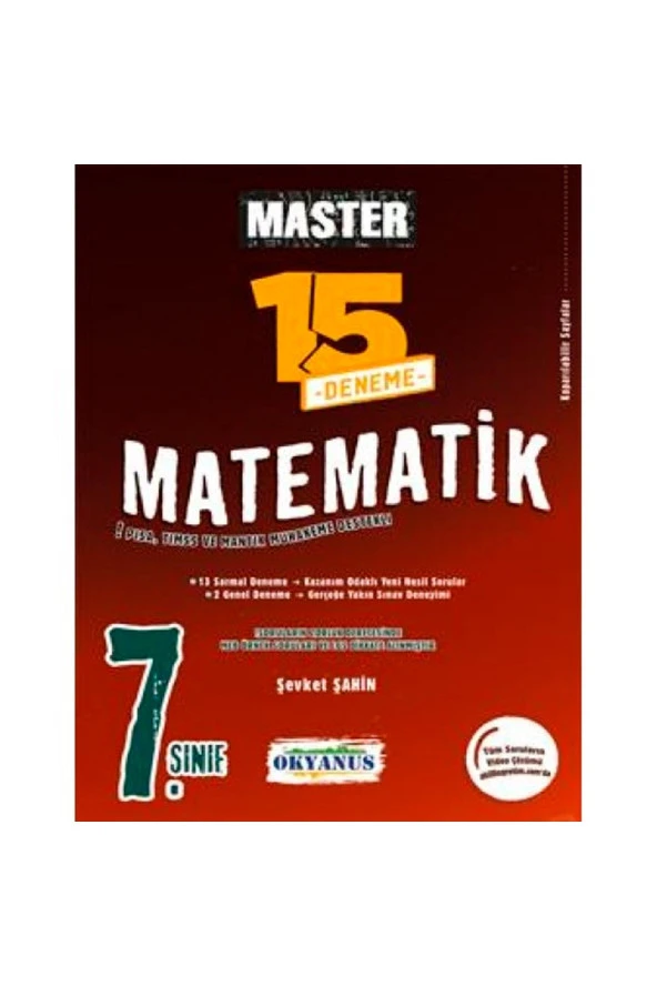 Okyanus 7. Sınıf Master 15 Matematik Denemesi