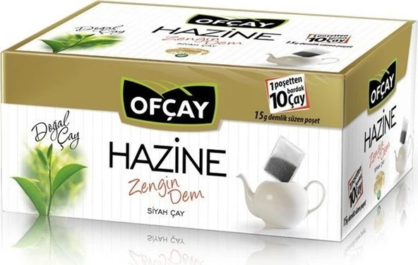 Ofçay Hazine Zengin Dem 15 gr 30'lu 2 Adet Demlik Poşet Çay