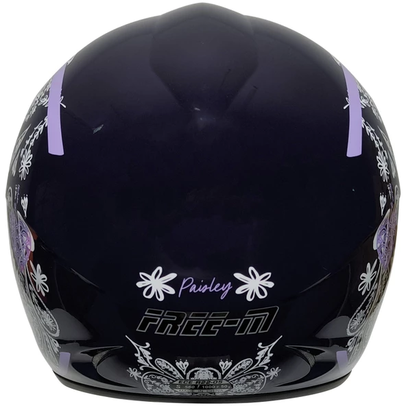 FREE-M 601 PAISLEY WOMEN KASK (SİYAH CAMLI) - 4