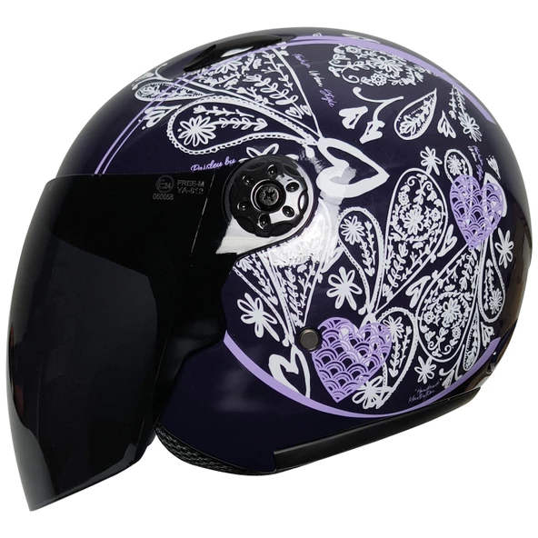 FREE-M 601 PAISLEY WOMEN KASK (SİYAH CAMLI) - 2