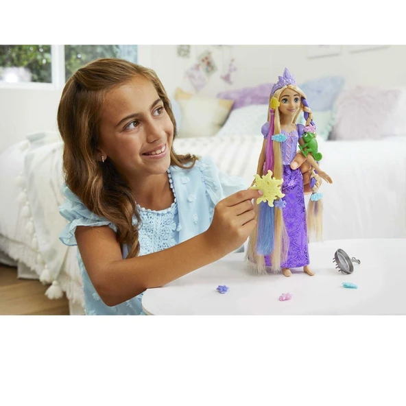 HLW18 Disney Prenses Renk Değiştiren Sihirli Saçlı Rapunzel - 5