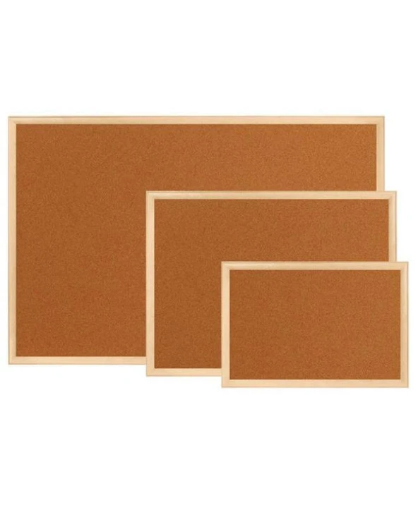 Panda Ahşap Çerçeve Mantar Pano 45x60cm - Resim 2