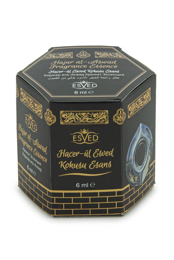 Hacer-ül Esved Esansı 6 Adet Hacer-ül Esved Kokusu Cam Şişe 6ML - Resim 2