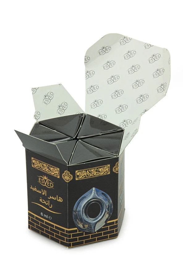 Hacer-ül Esved Esansı 6 Adet Hacer-ül Esved Kokusu Cam Şişe 6ML - Resim 3