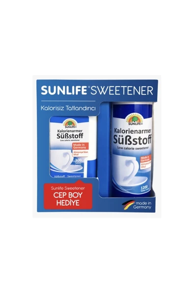 Sunlife Sweetener 1200 + 300 Tablet Tatlandırıcı - 1
