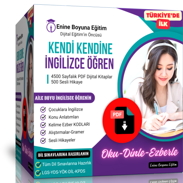 Kendi Kendine İNGİLİZCE Öğreten Eğitim Seti (4500 Sayfalık DEV Arşiv) - 1
