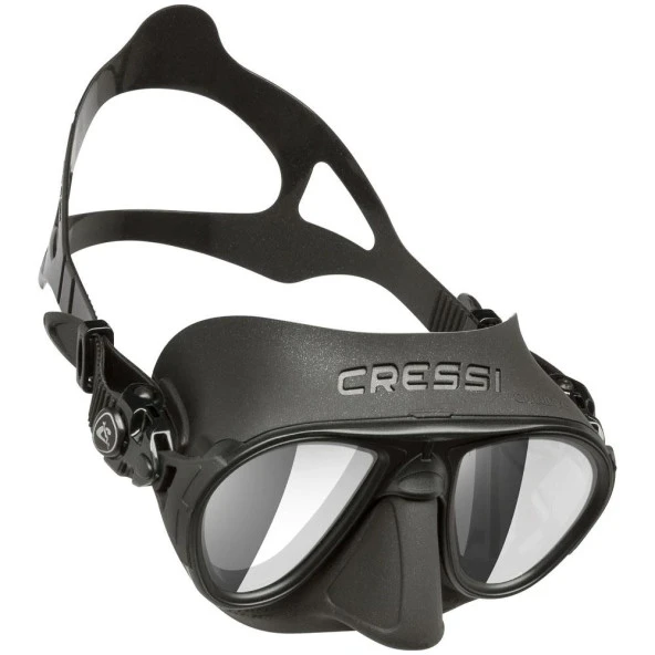 Cressi Calibro Maske Silikon Black/Frame Black Len Hd DS426050