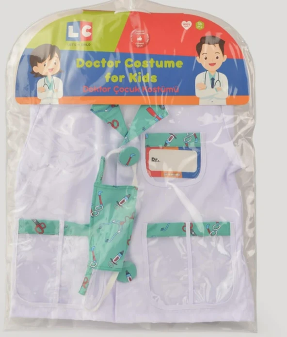 LC Let's Child Doktor Çocuk Kostümü Oyuncaksız Oyuncak 30896-0 - 3