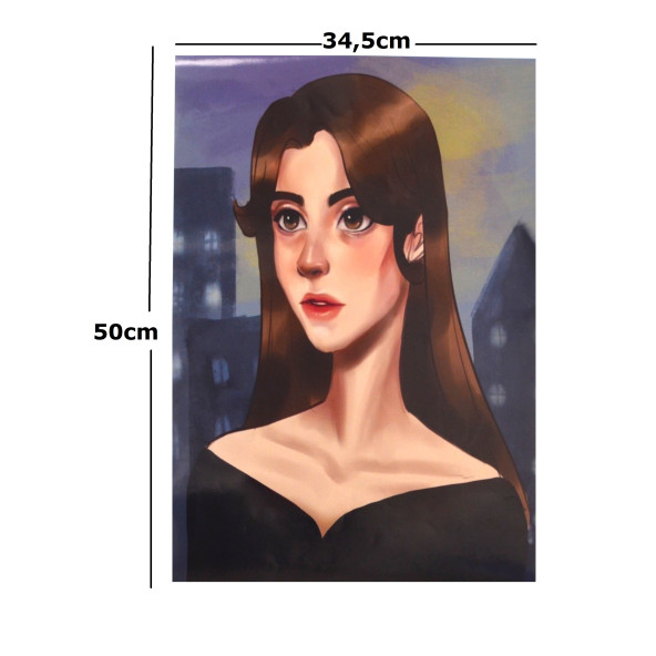 Kadın Poster Tablo 34,5cmX 50cm