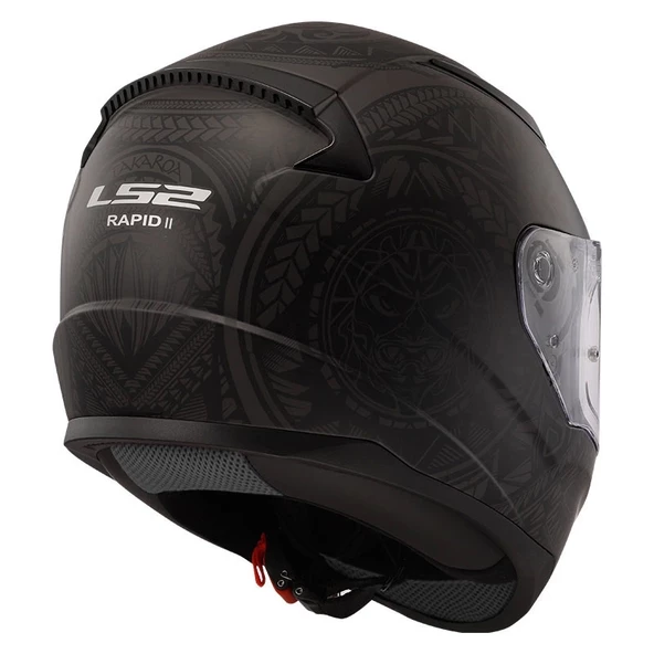 LS2 RAPID 2 TAKAROA MAT SİYAH KASK - 3