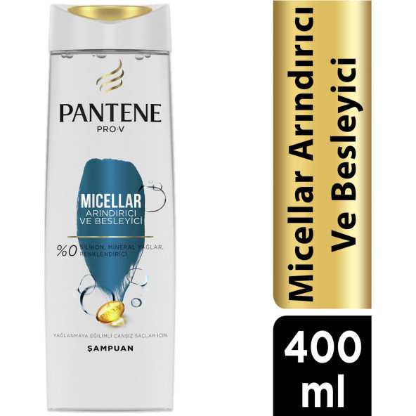 Pantene Micellar 400 ml Şampuan  Pantene Pro-V Micellar