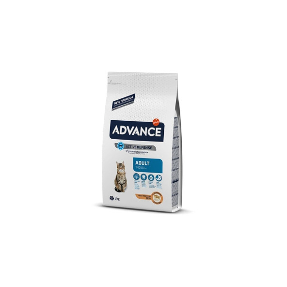 Advance Tavuklu Yetişkin Kedi Maması 2X1 Kg. Metal Açık Paket