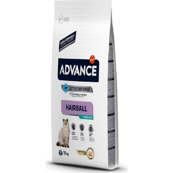 Advance Hairball Hindili Kısır Kedi Maması 2X1 Kg. Metal Açık Paket