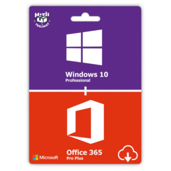 Windows 10 Pro ve Office 365 Pro Plus 32 64 Bit Türkçe İngilizce Global Destekli