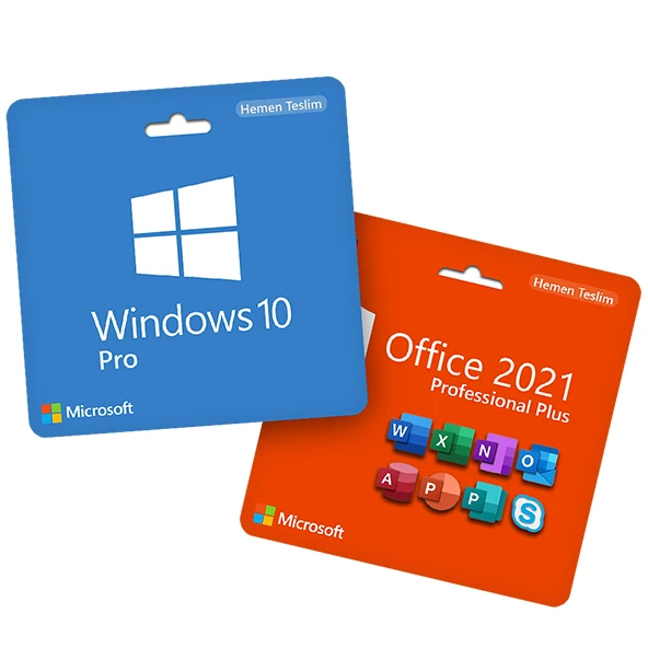Microsoft Office 2021 PRO PLUS + WİNDOWS 10 PRO LİSANS ANAHTARI - Orijinal Resmi Key