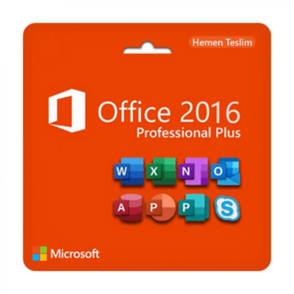 Office 2016 Pro Plus Dijital Lisans Anahtarı 7/24 Hızlı Teslimat