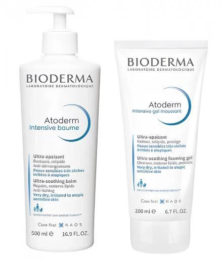 Bioderma Atoderm İntensive Balm 500 ml + Bioderma Atoderm İntensive Foaming 200 ml Hediye