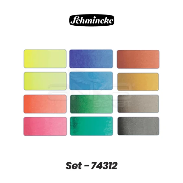 Schmincke Horadam Aquarell Sulu Boya Seti 12 Renk 1/1 Tablet Kod:74 312 - 2
