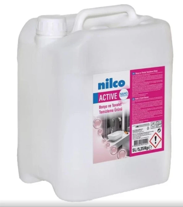 Nilco ACTİVE Banyo ve Tuvalet Temizlik Ürünü 5 L/5,25 KG