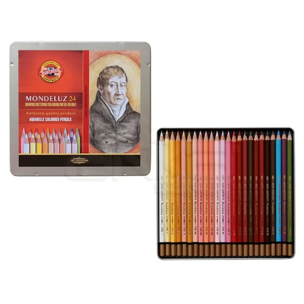 Koh-i-Noor Mondeluz Aquarell Sulu Boya Kalem Seti 24lü Portrait 3724 - 3