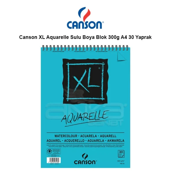 Canson XL Aquarelle Sulu Boya Blok 300g A4 30 Yaprak