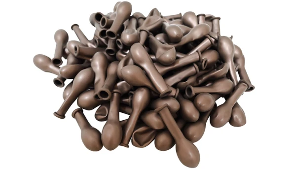 Krom Çikolata Lateks Balon 5 Adet - Resim 2