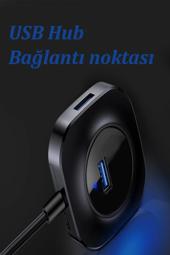 Qpen HUB06 Tak Çalıştır 4 Adet Usb 2.0 Çıkışlı Usb Çoklayıcı - Resim 2