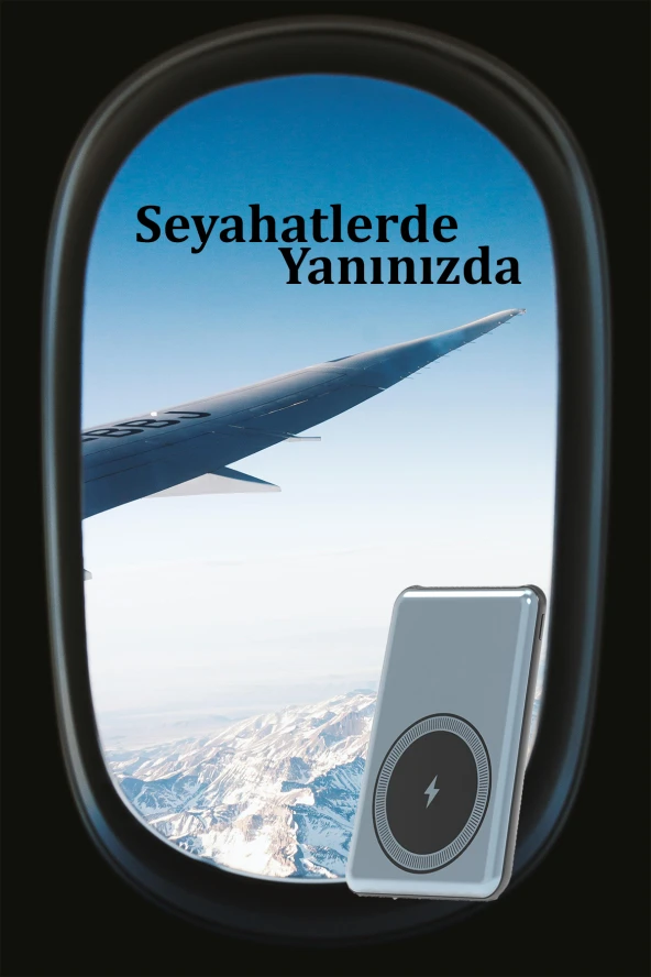 Qpen PD12 5.000 mAh 12W Kablosuz Şarjlı PD Hızlı Şarj Powerbank - 3