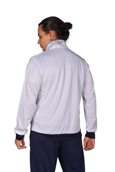 Joma Poly. Hawk - Erkek Beyaz-Lacivert Spor Sweatshirt - 4231300 - 2