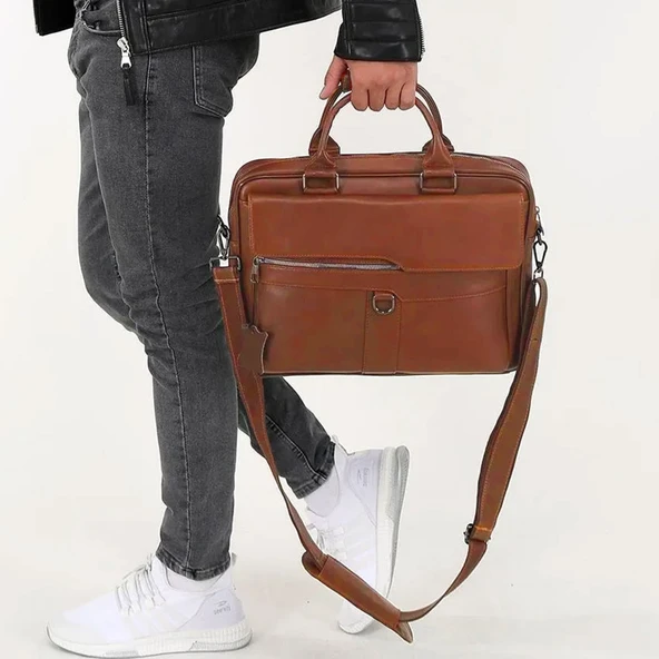Lederax Hakiki Deri Evrak Portföy Laptop Çantası LD481 - 2