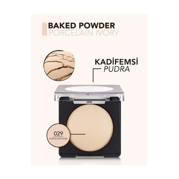 Flormar Baked Powder Pudra 029 Porcelain Ivory - 5