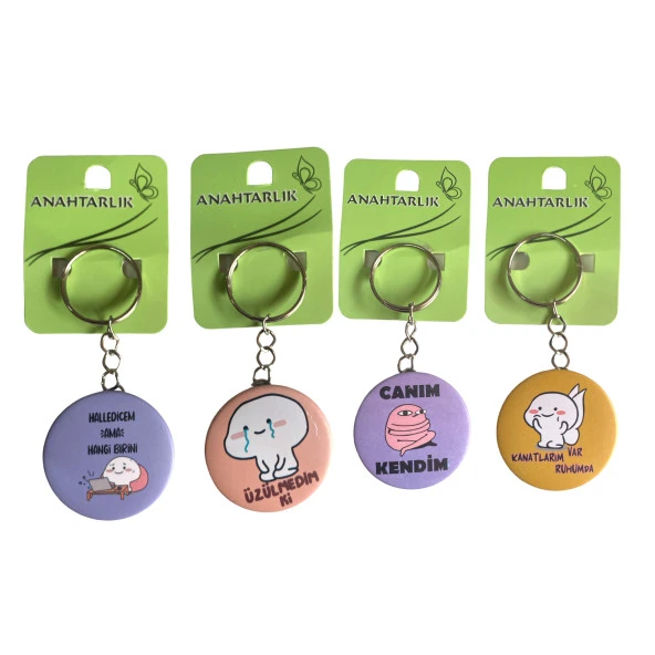 DKM Metal Açacaklı Güzel Sözler Anahtarlık (1 Adet)