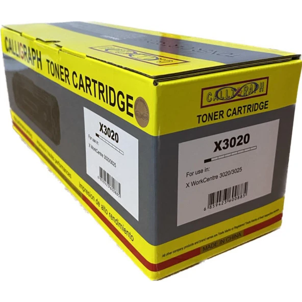 CALLIGRAPH   XEROX 3020/wc3025  Yeni Versiyon Chipli SIYAH TONER 1500syf ürün görseli