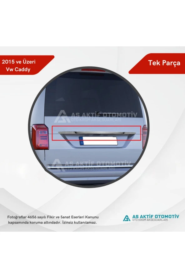 Volkswagen Caddy Mini Van Bagaj Çıtası 2015 ve Üzeri Krom Paslanmaz Çelik - 3