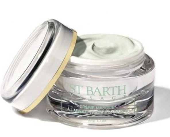 ST BARTH Yağlı Karma ve Problemli Ciltler için  Dengeleyici Yeşil Kil ve Ananaslı Krem Maske 50 ML