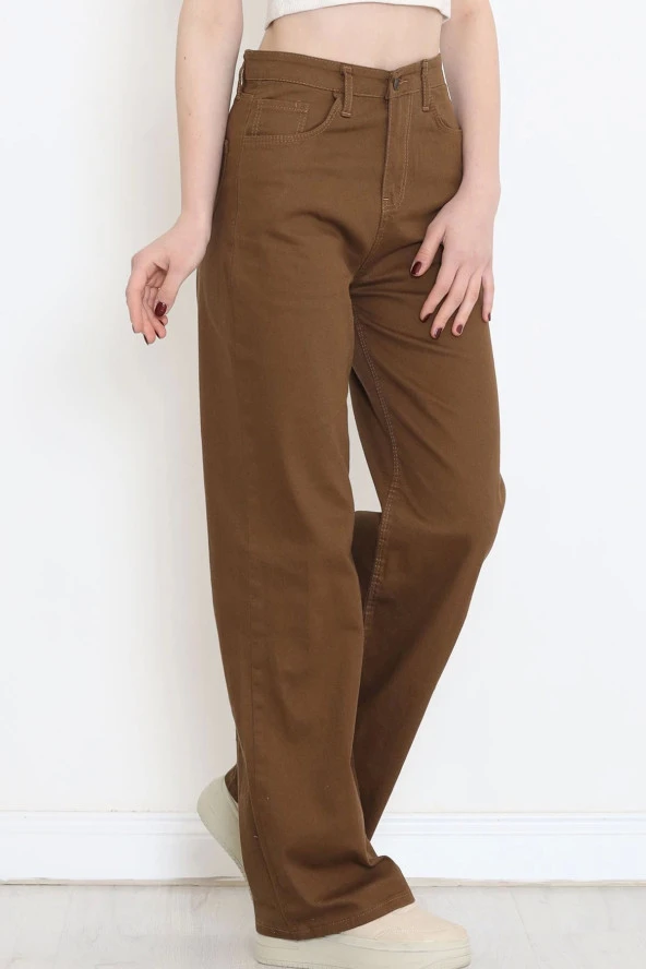 Süper Likra Kot Pantolon Füme1 - 3