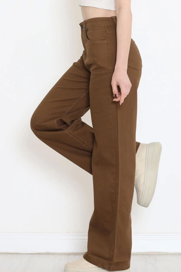 Süper Likra Kot Pantolon Füme1 - 5
