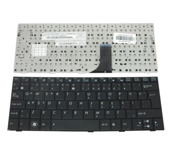 Asus Eee PC 1001 1001H 1001HA 1001HAB 1001HAG 1001HT Klavye (Siyah TR)