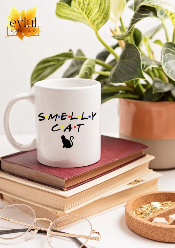 Friends Temalı Smelly Cat Özel Tasarım Baskılı Kupa Bardak Kahve Çay Bardağı Doğum Günü Hediye - 2