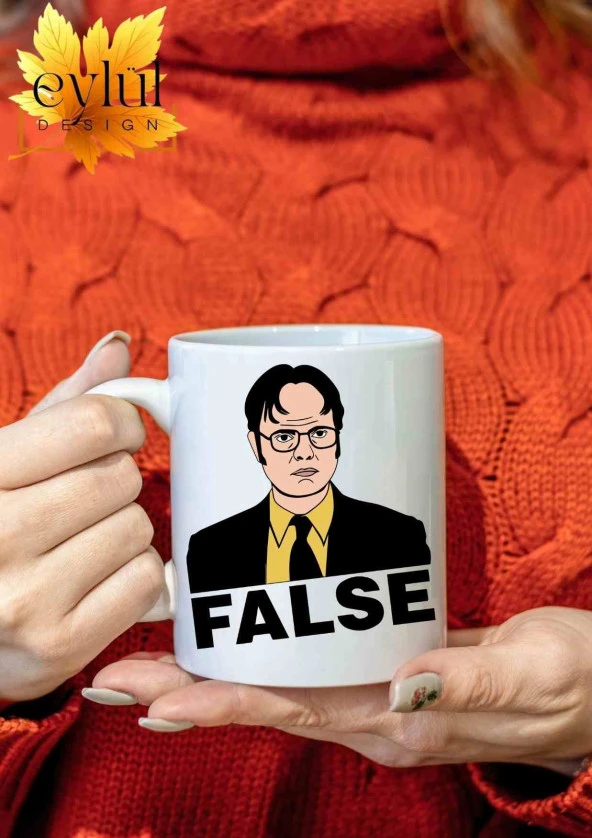 The Office Temalı Dwight Schrute Özel Tasarım Baskılı Kupa Bardak Çay Kahve Bardağı