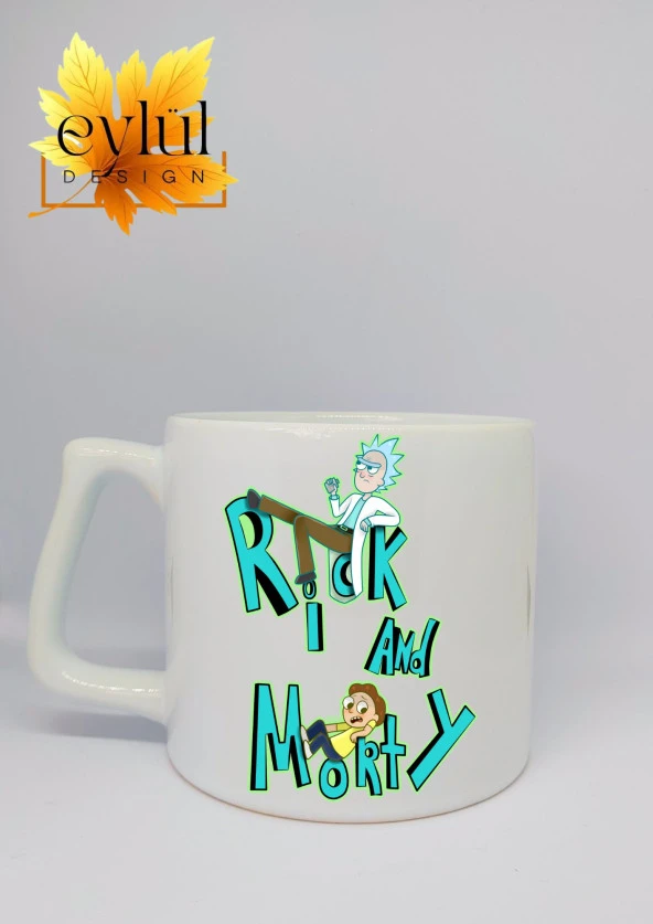 Rick And Morty Temalı Özel Tasarım Baskılı Lüks Seramik Kupa Bardak Hediye Çay-kahve Bardağı