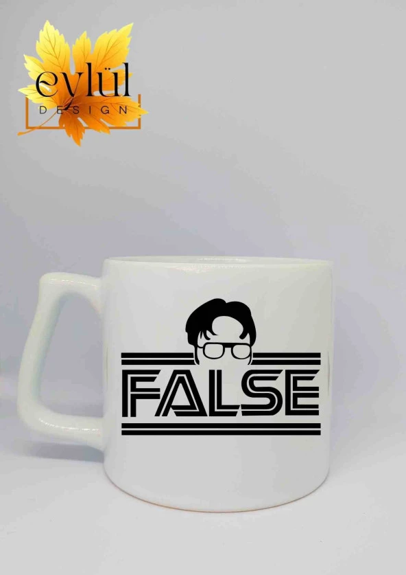 The Office Dwight Schrute False Baskılı Lüks Seramik Kupa Bardak Hediye Çay-kahve Bardağı